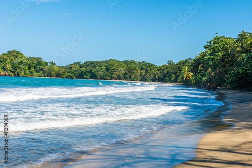 Fototapeta Naklejka Na Ścianę i Meble -  Playa Chiquita - Wild beach close to Puerto Viejo, Costa Rica