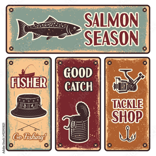 Fishing Emblem Set