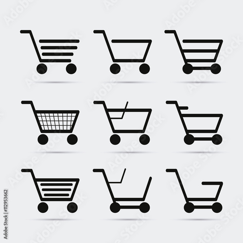 Shopping cart design. commerce and store icon, graphic vector
