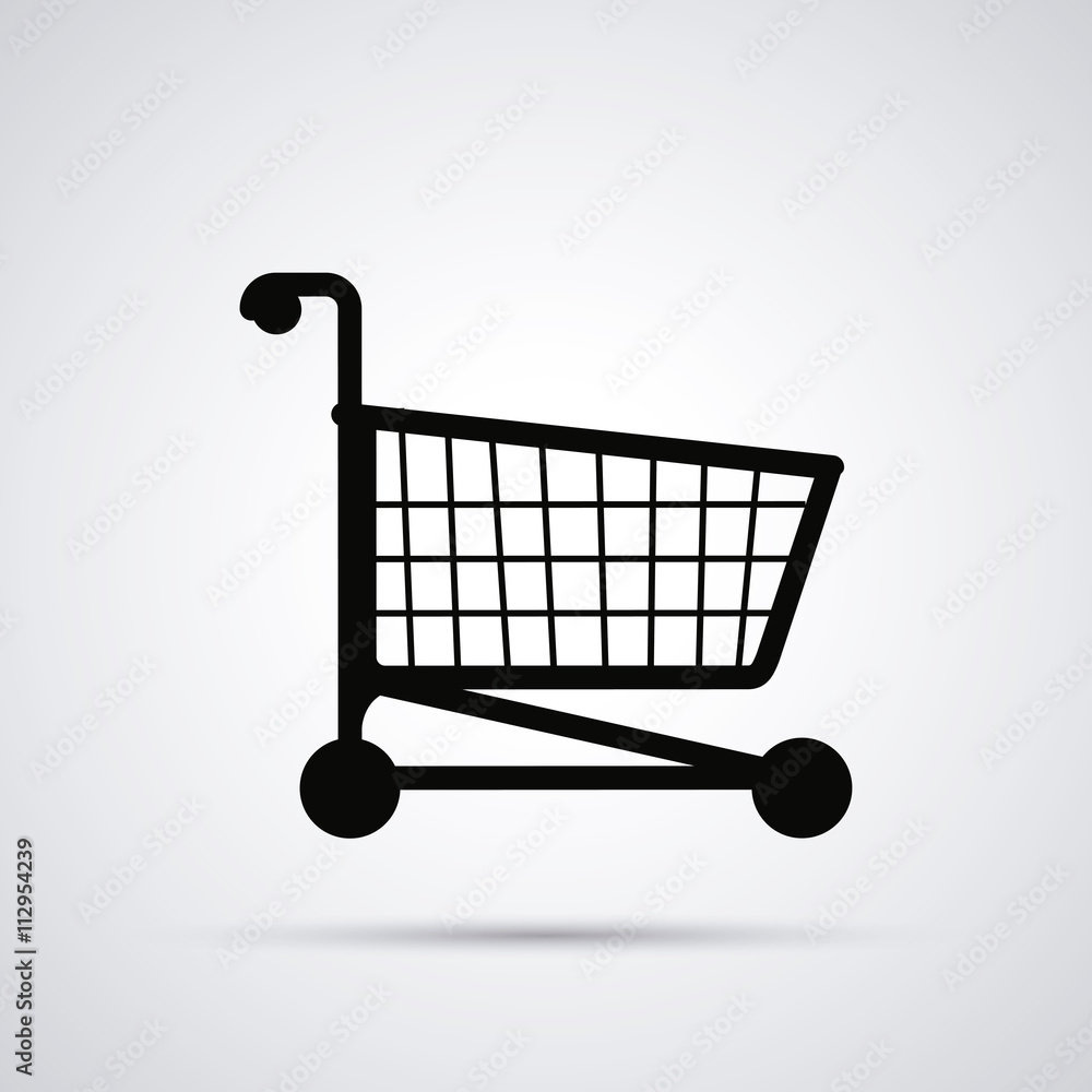 Shopping cart design. commerce and store icon, graphic vector Shopping cart design. commerce and store icon, graphic vector