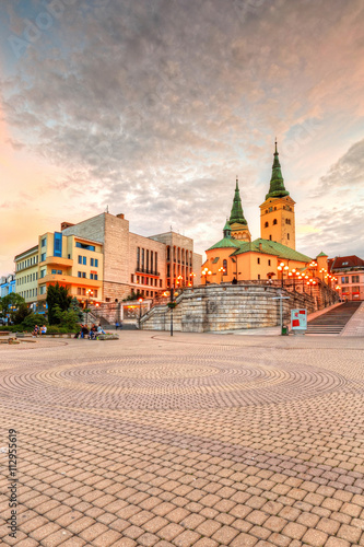 Картината върху платно Main square in the city of Zilina in central Slovakia. HDR image