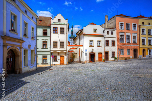 Streets in the old town of Olomouc, Czech Republic. HDR image