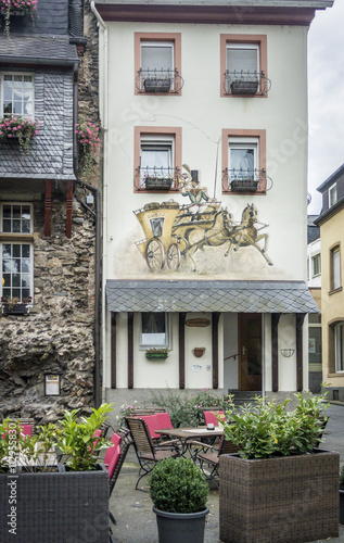 Painted building in Boppard, Germany