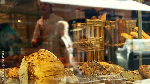 Fresh bread in a basket