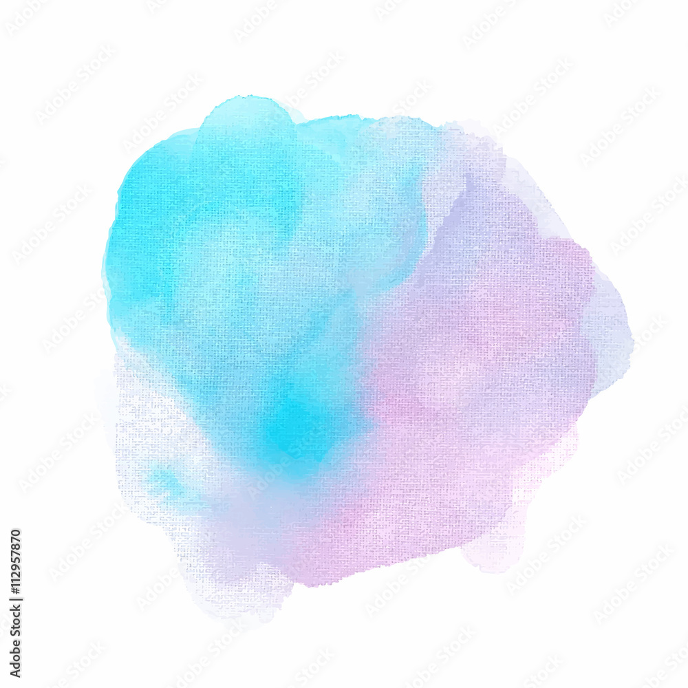 Abstract vector watercolor texture background. Watercolor wash. Abstract hand painted backdrop. 