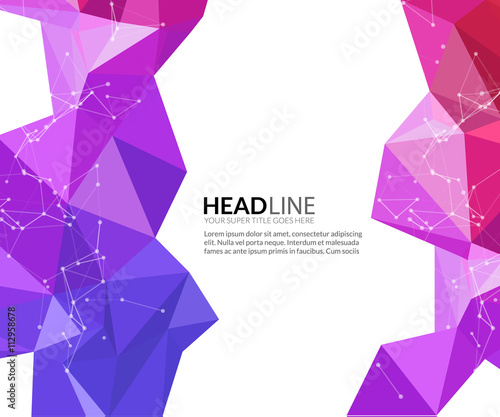 Abstract vector faceted polygonal triangle modern background