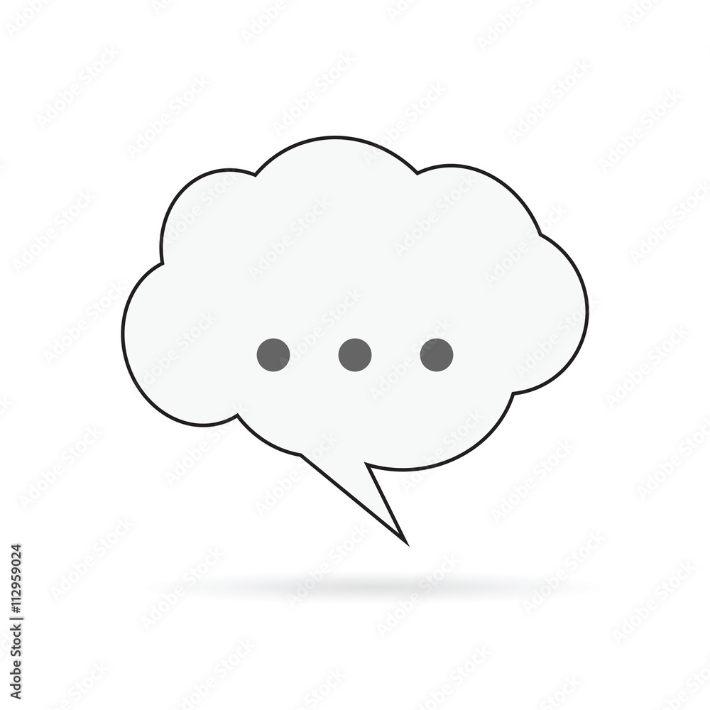 speech bubble icon illustration speech bubble icon illustration