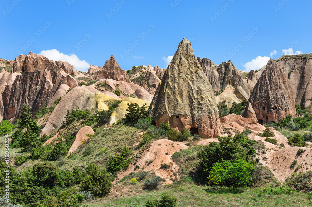 Rocks in form of huge phalli valley Love, Cappadocia, Turkey Rocks in form of huge phalli valley Love, Cappadocia, Turkey