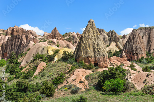 Rocks in form of huge phalli valley Love  Cappadocia  Turkey