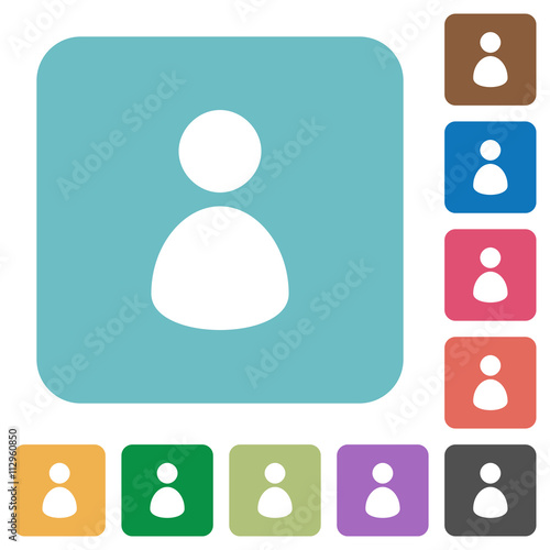 Flat user icons