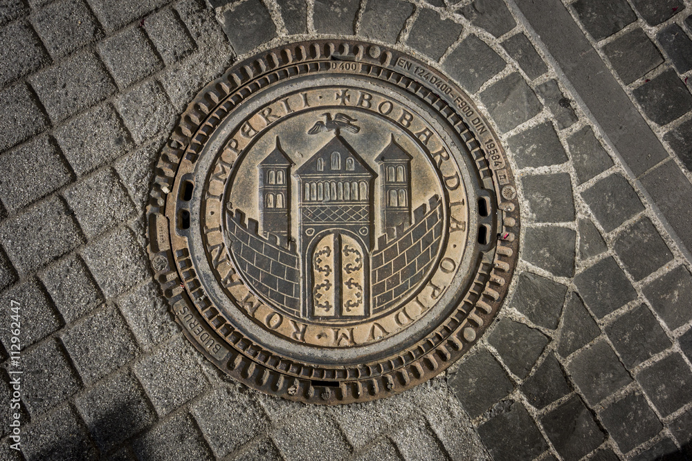 Ornate Drain Cover, Boppard, Germany