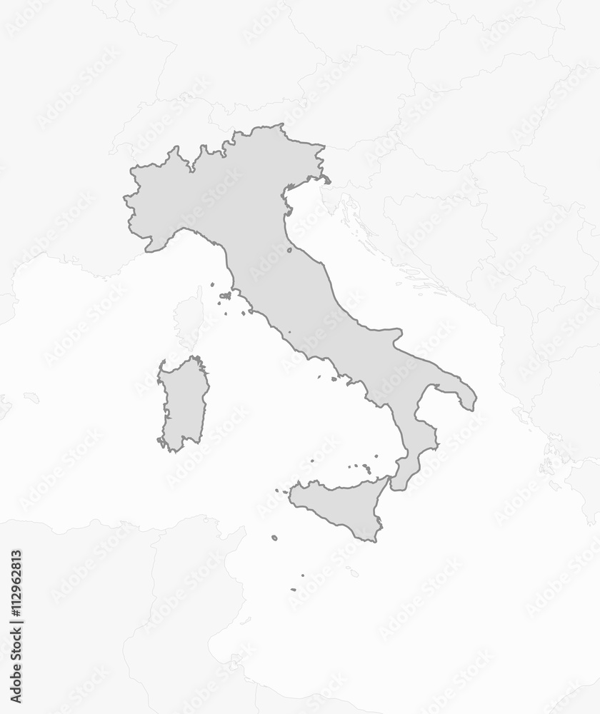 Fototapeta premium Map - Italy