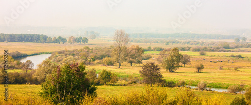 jesień na Podlasiu-rzeka Narew,