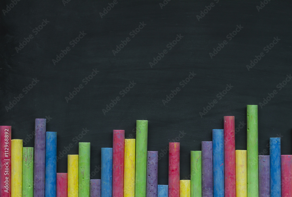 Obraz premium Background blackboard chalk.