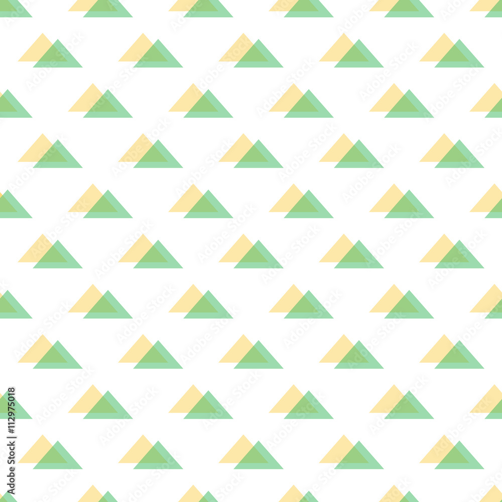 Cute modern yellow and green triangle seamless pattern background. Cute modern yellow and green triangle seamless pattern background.