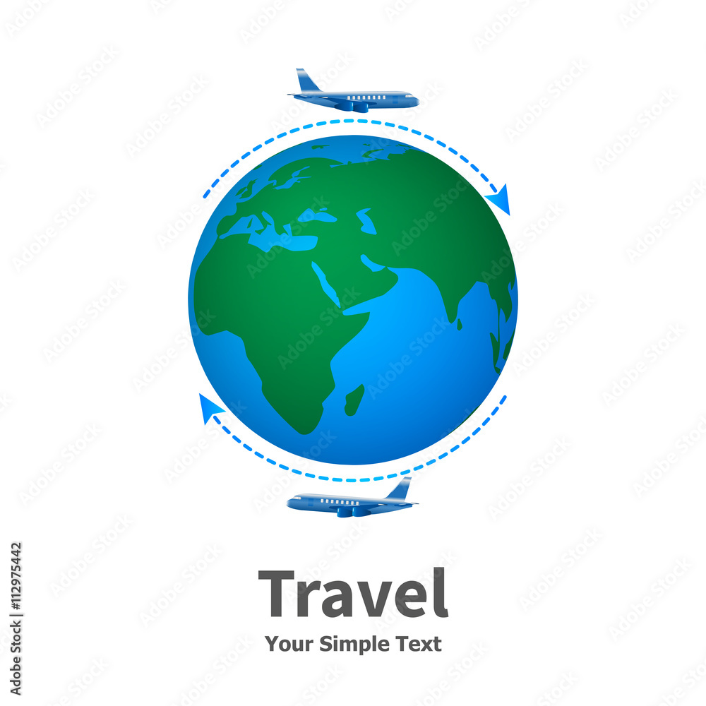 Fototapeta premium Vector illustration of the concept of travel