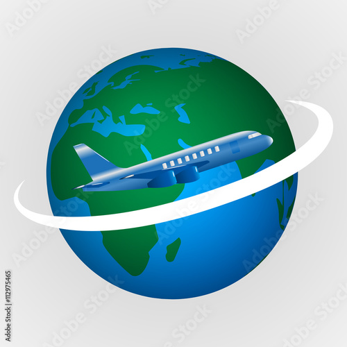 Vector illustration of the concept of travel