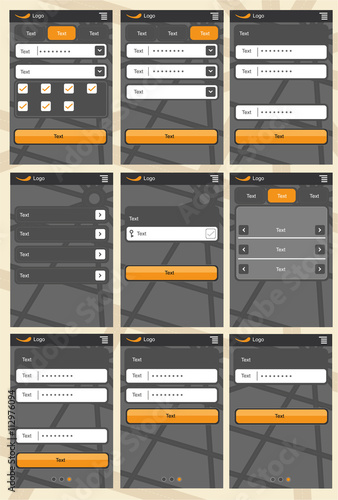 Web application template for phones