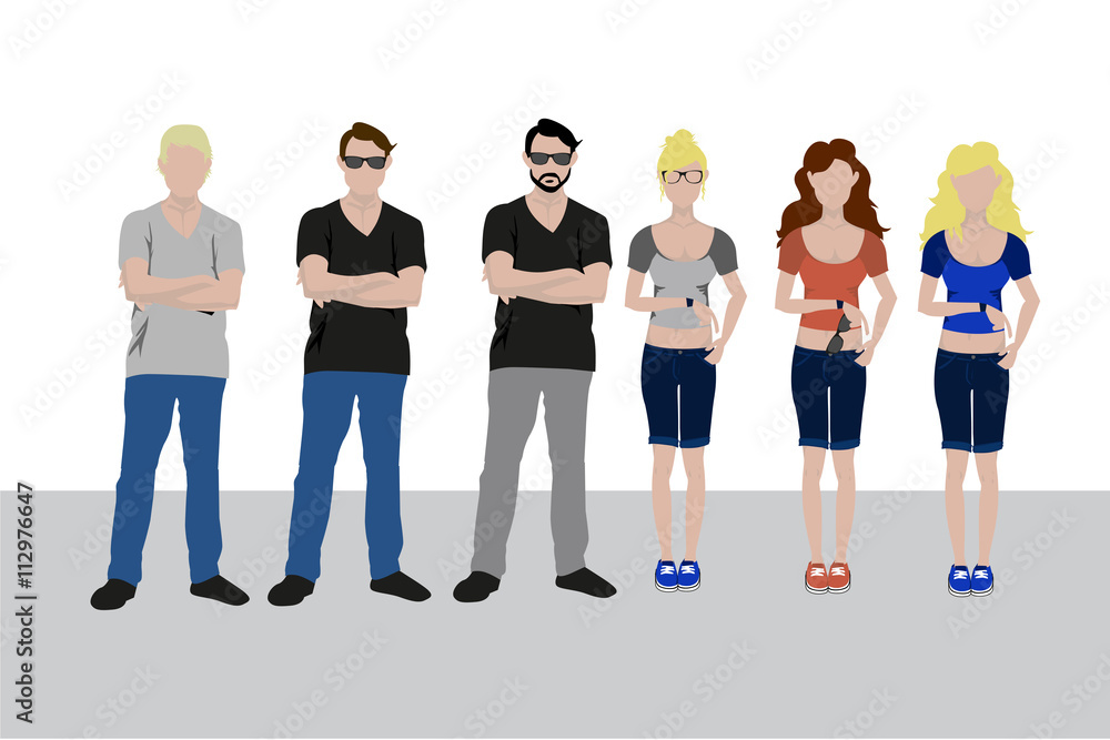 Obraz premium Skater Charaktere