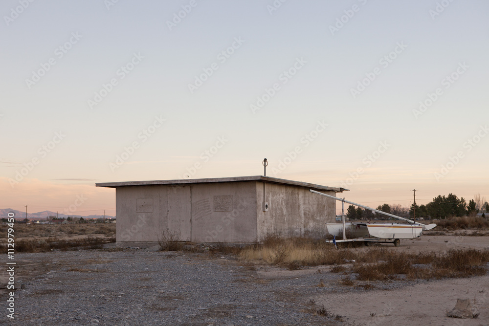 Concrete storage building in Pahrump, Nevada, Concrete storage building in Pahrump, Nevada,