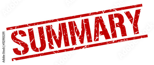 summary red grunge square vintage rubber stamp