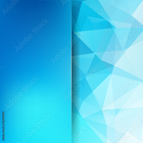 Background made of blue triangles. 