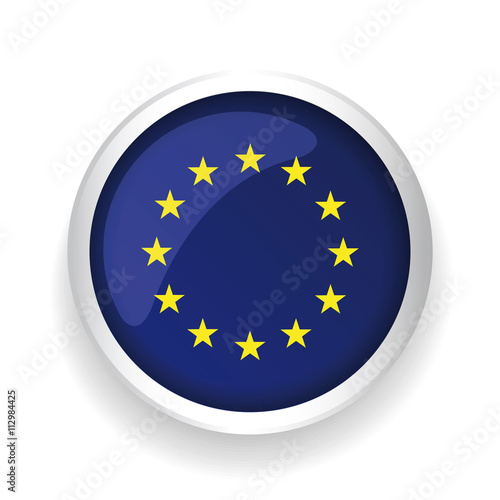 Europe flag (EU) vector