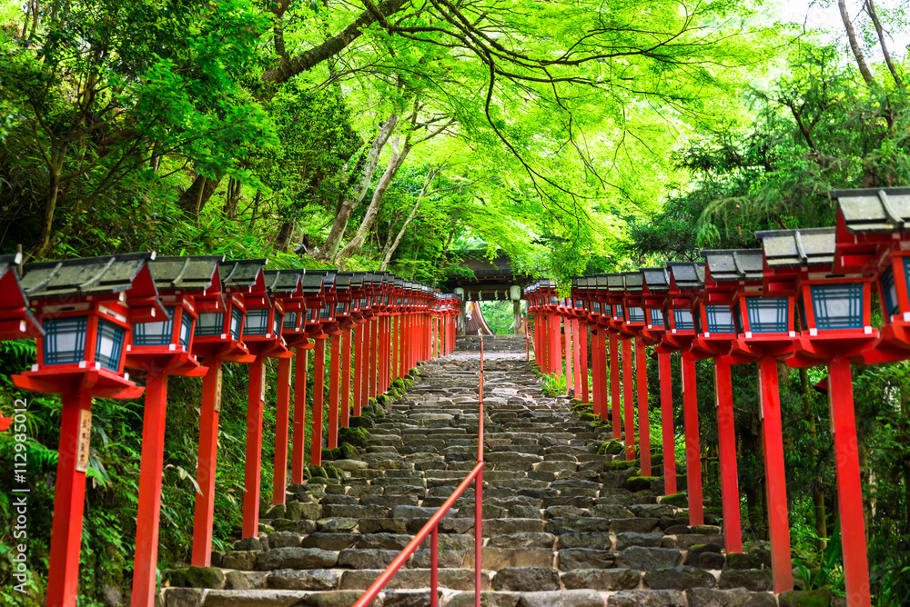 Fototapeta premium Świątynia Kibune w Kioto