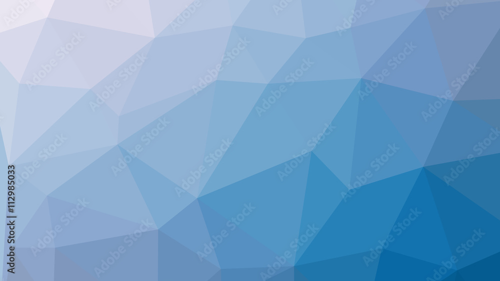 Abstract blue gradient lowploly of many triangles background for use in design Abstract blue gradient lowploly of many triangles background for use in design