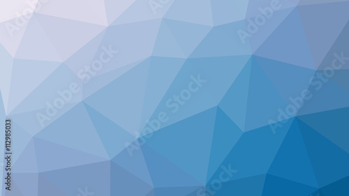 Abstract blue gradient lowploly of many triangles background for use in design
