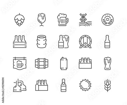 Line Beer Icons