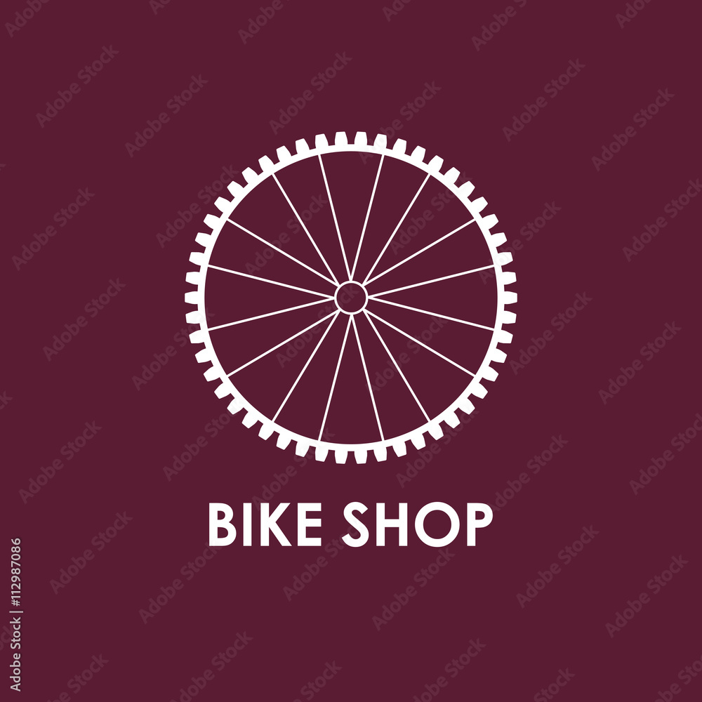 Modern Illustration of bicycle wheel. Modern Illustration of bicycle wheel.