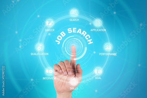 JOB SEARCH TECHNOLOGY COMMUNICATION TOUCHSCREEN FUTURISTIC CONCE