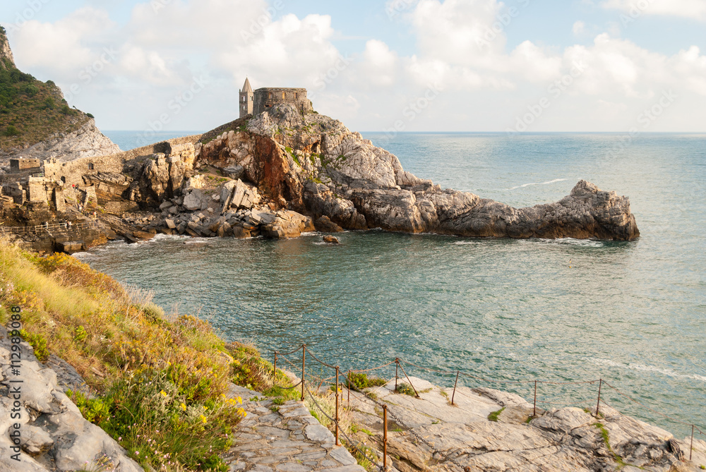 The church of San Pietro in the promontory of Portovenere