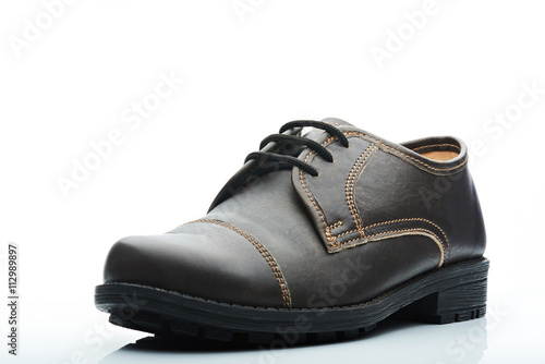 dark brown casual shoe