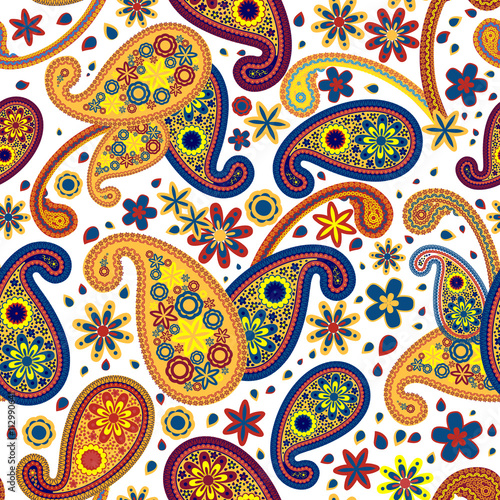 Wallpaper Mural Seamless Paisley Pattern Torontodigital.ca