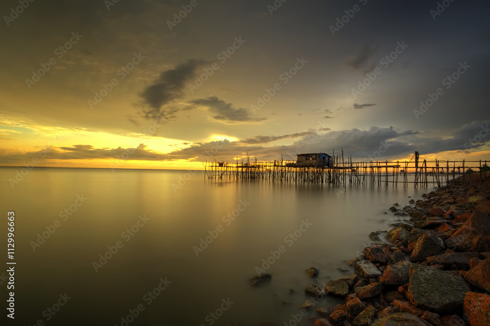 Fototapeta premium Long exposure image of 