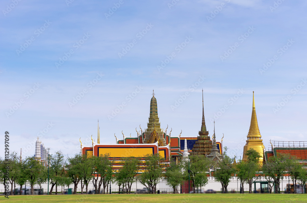 Naklejka premium Grand Palace view of bangkok
