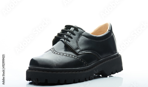 classic leather boy shoe