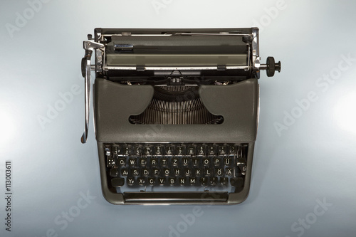 An old-fashioned typewriter