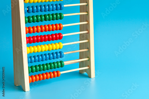 Colour wooden abacus