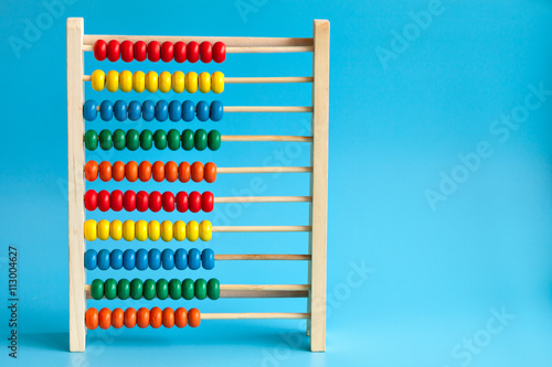 Colour wooden abacus