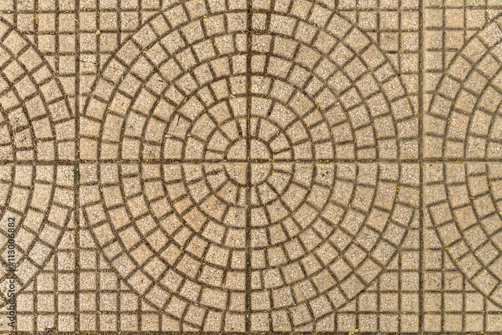 Concrete floor pattern