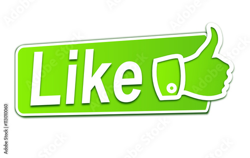 like sur étiquette verte