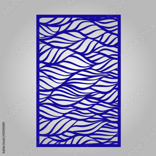 Panel for laser cutting.