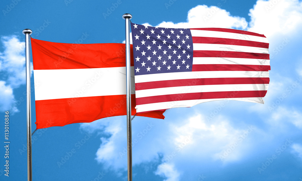 Austria flag, 3D rendering Austria flag, 3D rendering