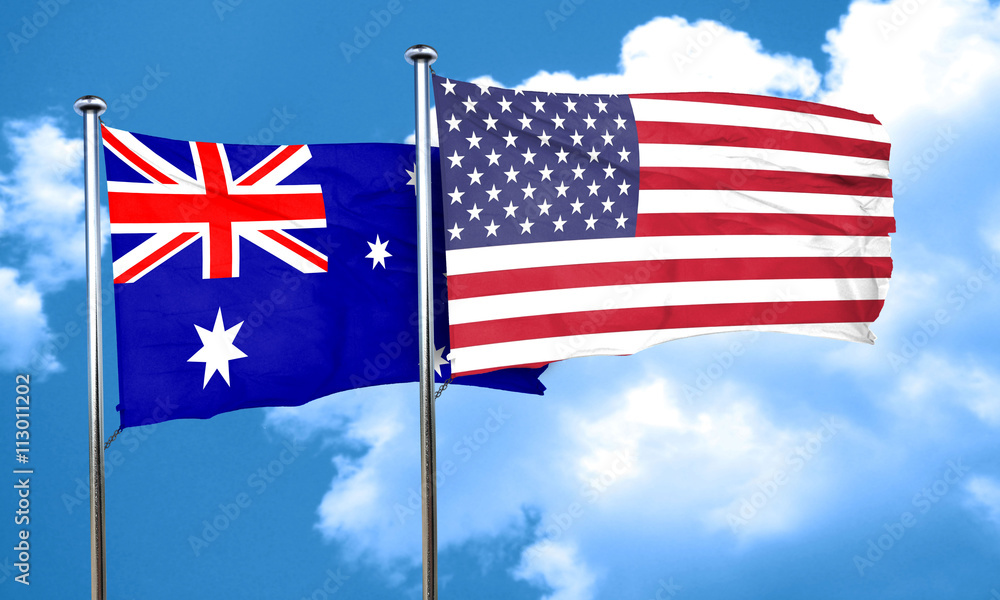 Australia flag, 3D rendering Australia flag, 3D rendering