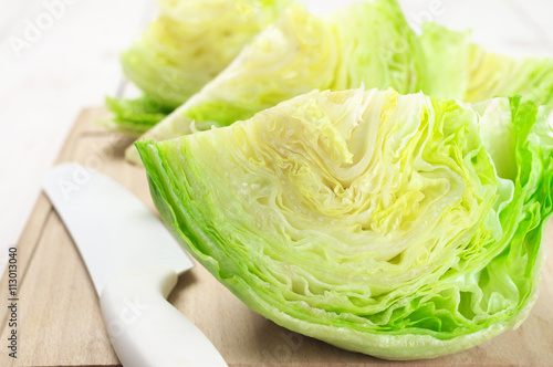 Cutted iceberg lettuce