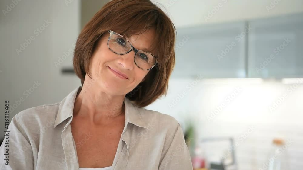 Portrait of senior woman at home Portrait of senior woman at home