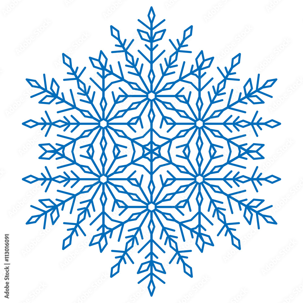 Pretty Vector Round Snowflake Pretty Vector Round Snowflake